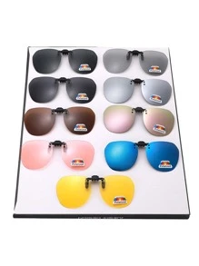 Flip-Up Polarized Clip-On Sunglasses, Lightweight And Portable. Suitable For Women, Ideal For Driving And Fishing Glasses Accessories For Women