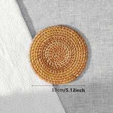 1pc Vietnam Autumn Rattan Woven Coaster Set Tea Mat Cup Tea Ceremony Tea Set Iron Pot Heat Insulation Mat To Keep Pot Mat Purple Sand Pot Placemat