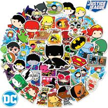 Justice League 50张DC漫画正义联盟防水卡通贴纸，适用于笔记本电脑、水瓶、滑板、吉他、行李箱、手机壳、窗户装饰涂鸦贴纸，成人及教师适用[官方授权] - 彩色 - 查看 1