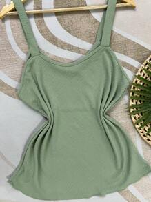 Women Tank Tops & Camis - 薄荷綠 - 查看 2