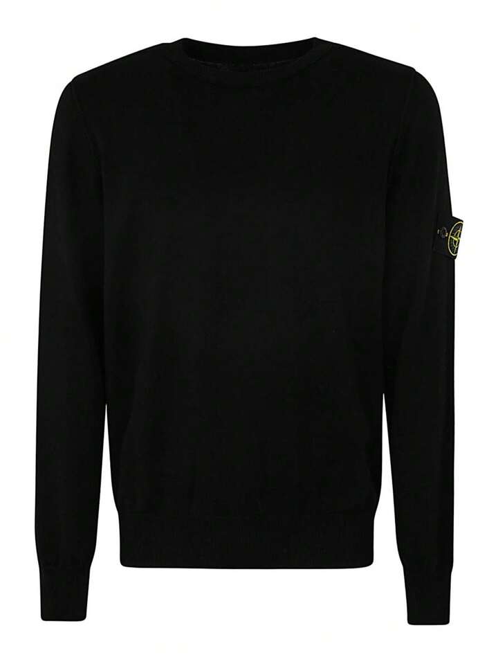 Stone Island Men's Knitted Sweater BLACK 8015540B2A0029