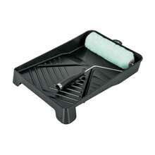Kit de rodillo para pintar, 9" (maneral, charola y felpa) 13843 - Negro - Ver 1