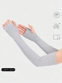 Manicotto del braccio in seta ghiacciata personalizzato con stampa del logo per le donne, copertura del braccio sportiva per la protezione solare dalle attività all'aperto come ciclismo, guida e protezione quotidiana dai raggi UV