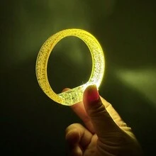 1pc/Pack Plastic Bracelet LED Glow Wristband For Concert Party Support, With Light Effects - Widened Luminous Bracelet - View 22