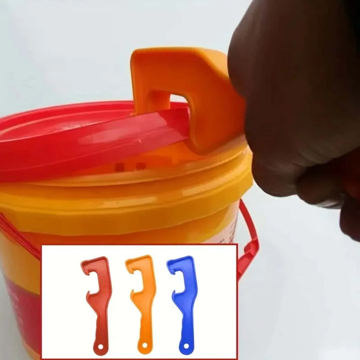 1pc/3pcs Bucket Barrel Opener Wrench, Random Color, Plastic Paint