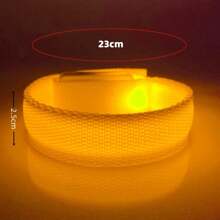 1 件 LED 发光手环，适合酒吧派对、音乐节、万圣节、圣诞节、复活节等活动，也适合夜跑户外运动、企业团体活动、派对、音乐会等。这是一款具有夜光效果的尼龙手链，可作为活动用的夜光腕带。 - 彩色 - 查看 2