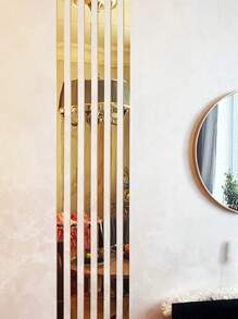 20pcs Large Size Mirror Effect 3D Wall Stickers, Self-Adhesive Rectangular Acrylic Mirror Strips Creative Decoration For Living Room, Bedroom, Restaurant, Home Wall Decor - Multicolor - View 2