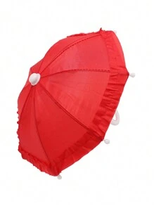 1 件娃娃风格时尚雨伞、摄影道具、雨天仙子