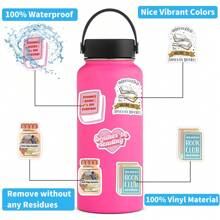 50PCS Bookish Stickers,Book Stickers For Kindle,Laptop Computer Phone Water Bottle Waterproof Stickers Book Lover Gift Back To School - Multicolor - View 5