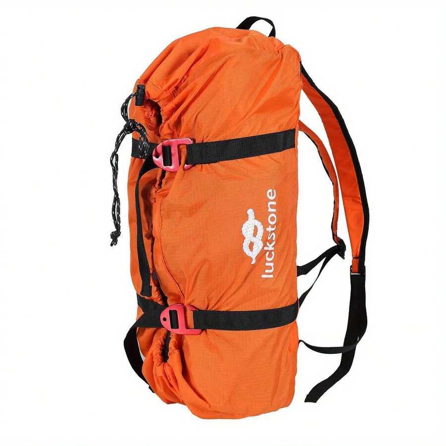 Climbing Rope Bags Shoulder Strap Ropes Storage Bag Outdoor Camping Rock Mountaineering Folding Portable Adjustable Waterproof - Orange - View 1