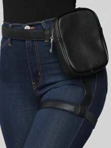 1 Pièce Sac De Jambe Multifonctionnel Pour Voyage En Plein Air Et Sac De Taille Pour Stockage De Données Et De Gadgets, Unisexe