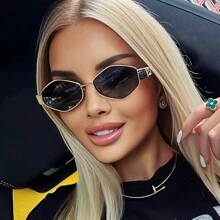 New Rhombus Fashionable Women Fashion Glasses, Summer Beach Party Glasses, Y2K Style, Suitable For Driving, Travel, Party, Outfit, Gift For Friends For Summer Beach Vacation,Outdoor,Travel