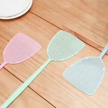 مصيدة الذباب اليدوية 3 قطع / 2 قطع / 1 قطعة، قاتل الحشرات المنزلية و الحشرات في السكن الجامعي ، مقبض طويل متين ، لا يسهل كسره