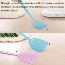 مصيدة الذباب اليدوية 3 قطع / 2 قطع / 1 قطعة، قاتل الحشرات المنزلية و الحشرات في السكن الجامعي ، مقبض طويل متين ، لا يسهل كسره