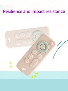 1入矽膠寶寶牙齦，矽膠寶寶咀嚼玩具，矽膠咀嚼玩具，可遙控形狀寶寶牙齒咀嚼玩具，有助舒緩嬰兒牙齒發育，讓嬰兒舒適的牙齒咀嚼玩具 - 彩色 - 查看 5