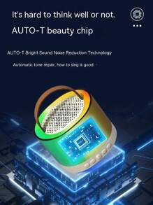 Khaki K52 Double Malt  Wireless Microphone Integrated Microphone K Song Speaker Wireless Bluetooth Portable Singer KTV Set - Khaki Double Wheat - View 8