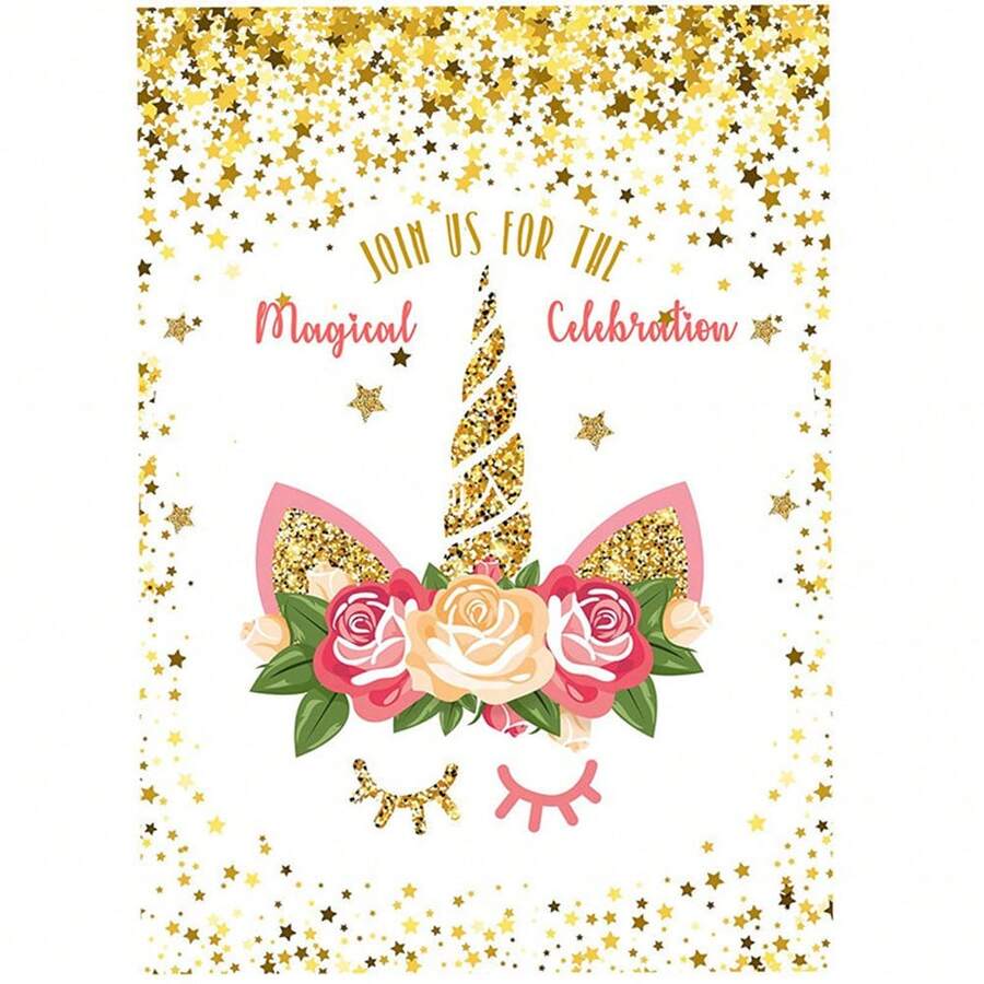16 Cartes D'invitation Anniversaire Fille Licorne - Avec Enveloppes, Texte Français