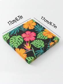 60pcs Tropical Printed Disposable Napkins - Perfect For Weddings, Birthdays, Tea Parties, Festivals. Unique Style, Suitable For Outdoor Gatherings. Soft Tissue Paper Party Supplies, Facial Tissue, For Cleaning And Wiping., Christmas - Green - View 4