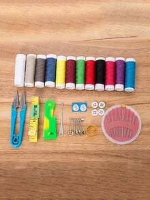 1 Hộp Bảo Quản Bộ Dụng Cụ May Vá Đa Chức Năng, Bộ Dụng Cụ May Vá Gia Đình DIY Bao Gồm Chỉ, Kim, Kéo, Ghim, Dụng Cụ Chỉ, Hộp Bảo Quản Phụ Kiện Thợ May Di Động - Nhiều màu - Xem 7