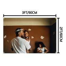 Tapiz de bandera con meme de K Dot Big Steppers, colgante de pared de arte musical moderno, manta vintage con estética de tapicería decorativa para habitación - Camel - Ver 3