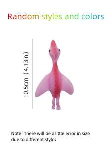 10入組彈弓恐龍手指玩具，超柔軟橡皮膠彈弓，減壓創意惡作劇發洩玩具，適合生日、派對、感恩節、聖誕節禮物（隨機款式） - 彩色 - 查看 4