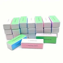 5 Pcs Colorful Nail Buffer Blocks, 4-Sided Grit Professional Nail Files Manicure Treatment Sanding File For Shiny Glossy Surface Natural Nails Acrylic Nail Home Salons Use - Multicolor - View 9
