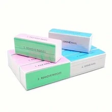 5 Pcs Colorful Nail Buffer Blocks, 4-Sided Grit Professional Nail Files Manicure Treatment Sanding File For Shiny Glossy Surface Natural Nails Acrylic Nail Home Salons Use - Multicolor - View 7