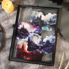 1包哥德式城市主題日誌貼紙，復古怀舊美學貼花，裝飾DIY拼貼工藝材料，節日禮物，個性化剪貼簿學校文具 - 綠色 - 查看 5