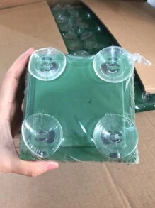 1 Set Square Floral Foam With Suction Cup, Wedding Decoration Supplies, Flower Arranging Foam, Suitable For Valentine's Day, Mother's Day, Halloween, Christmas Decorations,Fake Plants