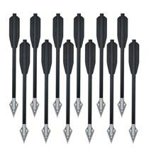 12Pcs 6.7" Crossbow Bolts Aluminum Blade Arrows Hunting For Mini Pistol Crossbow - الأسود - مشاهدة 1