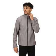 Regatta Mens Ablaze Printable Softshell Jacket (Rock Grey/Black) - Rock Grey/Black - View 3