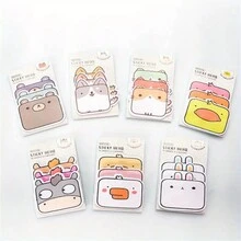 7 Kinds Of Cute Cartoon Animal Sticky Notes, Self-Adhesive Sticky Notes Set, Writing Tablet, Notepad, For Office, School And Home (Cartoon Animals (7 Packs) - Multicolor - View 2