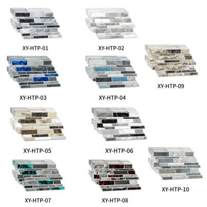 12PCS Premium Stick On Kitchen Backsplash Tiles,Self Adhesive Bathroom 3D Wall Tiles Mosaic Art Tiles, Marble Design,Backsplash Peel And Stick Tile For Kitchen, Bathroom, Living Room