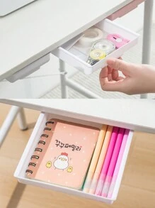 1 pezzo Contenitore da scrivania con spazio di archiviazione extra capiente, design estraibile, senza bisogno di forare, ideale per decorazioni autunnali, feste, stanza, casa, camera da letto, sole e viaggi