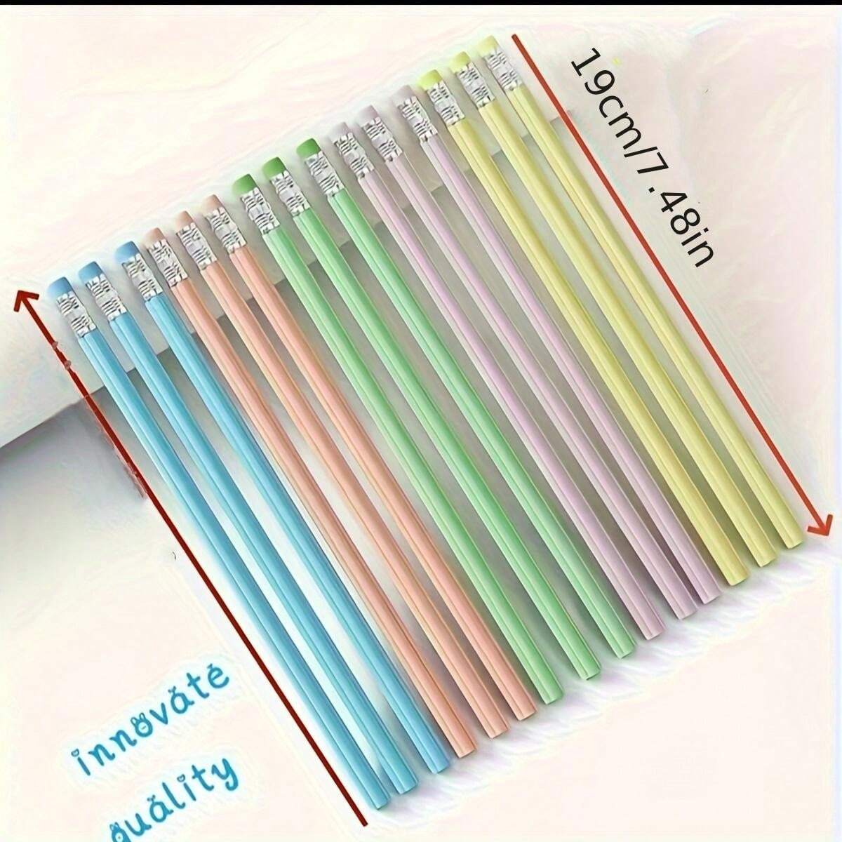 Flower Shaped Pencil Stem Lead Pencils [15 Pencils With 2 Pencil
