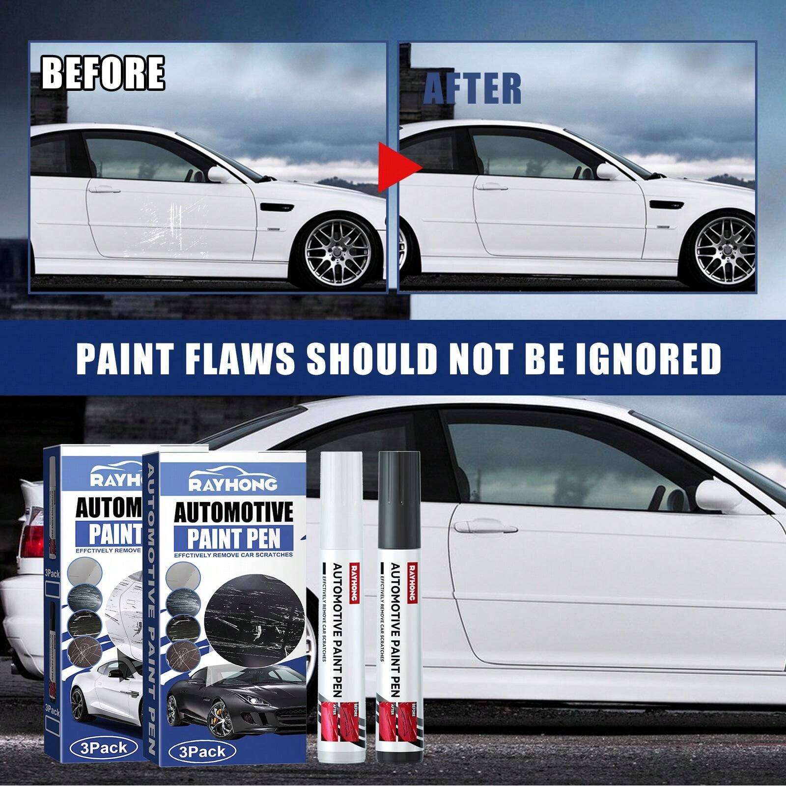 Penna Ripara Graffi Auto Fix It Pro - Vernice Trasparente Con 2 Punte Di Ricambio - Foto 4