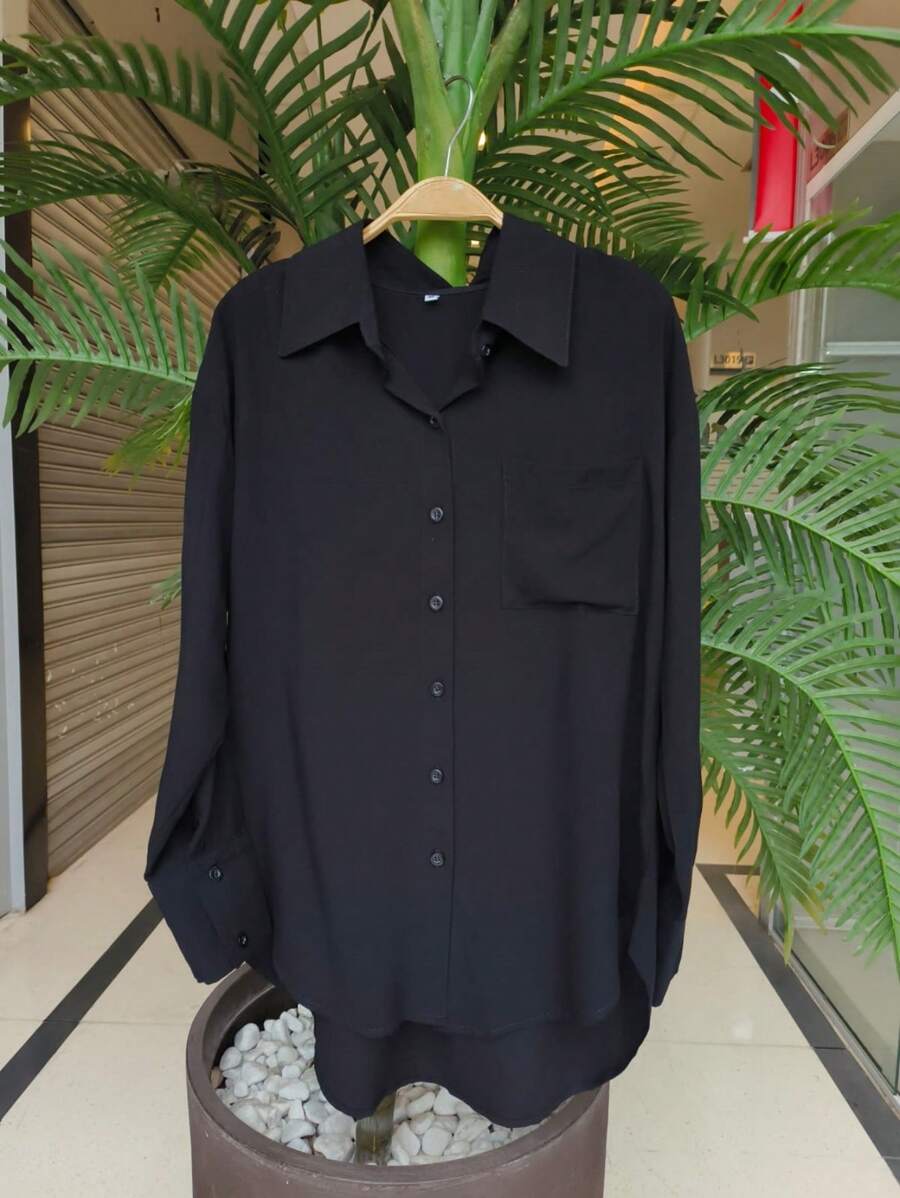 Women Blouses - 黑色 - 查看 1