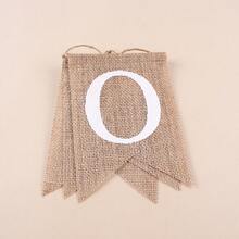 ONE一歲生日派對裝飾織物三角旗掛，長度3m/9.8ft，3入組 - 白色 - 查看 8