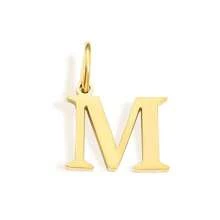 1pc Simple Fashion Golden 26 Alphabet Letters Pendant, DIY Bracelet/Necklace Pendant, Creative DIY Jewelry Making Accessories