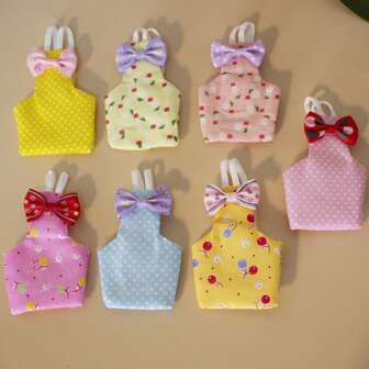 FDOG 1入寵物鳥衣服，尿布，糞便收集器和尿布三件套，適用於鳥類（隨機顏色）