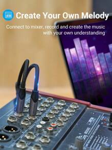 VENTION 3.5mm To Dual 6.35mm Cable Mono Audio Jack Male To Male Splitter Compatible With Laptop, Mixer, Amplifier, Guitar - Grey - View 7