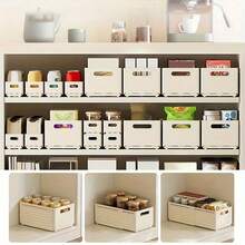 1pc Expandable Cabinet Storage Box, Drawer-Type Desktop Snack & Small Item Organizer For Kitchen, Deep Drawer Storage Container,Storage,Kitchen Organiser,Kitchen Items,Room Decor,Home Decor. - Multicolor - View 1
