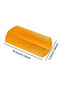 2pcs Narrow-Tooth Plastic Comb Set For Adults, Scalp Massaging Comb For Removing Dandruff, Lice And Flea Eggs ,Comb Hair ,Hair Styling Tools Hair Accessories - Yellow - View 3