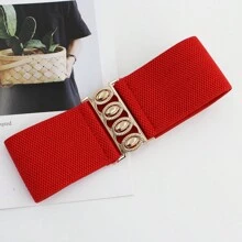 Women's Stretchable Elastic Belt Plus Size European And American Style Waistband For Dress, Outerwear, Elegant Waist Cincher (1 Pc) Halloween Summer, School Fall, Autumn, Halloween - Multicolor - View 9