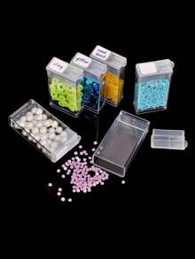 45pcs MIG Storage Box Diamond Painting Tools, Drilling Storage Box, Transparent DIY Rice Bead Box Large Bottle Drill Box. - 45pcs MiG Storage Box - View 4