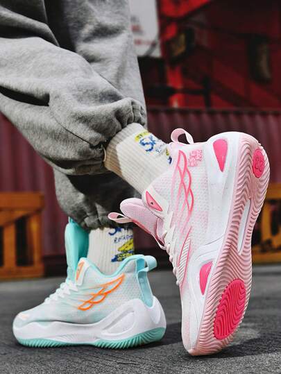 New Style Couple Basketball Shoes, Breathable Mesh Summer Sports