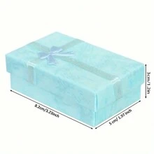 Schmetterlings-Themen Schmuckgeschenkboxen (6/12/1 Stück) in Schwarz & Rot mit Deckeln & Schleifen für Hochzeiten, Geburtstage, Jahrestage, Partytüten, Schmuckverpackungsboxen Valentinstag
