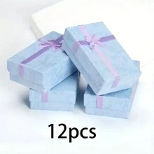 Schmetterlings-Themen Schmuckgeschenkboxen (6/12/1 Stück) in Schwarz & Rot mit Deckeln & Schleifen für Hochzeiten, Geburtstage, Jahrestage, Partytüten, Schmuckverpackungsboxen Valentinstag