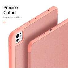 DUX DUCIS 1 pezzo Custodia pieghevole a tre ante DUCIS compatibile con Galaxy Tab, iPad, XM Pad, Redmi Pad, Tab, Pixel Tablet, Nokia T21, OnePlus Pad/OPPO Pad 2, Realme Pad, Realme Pad 2 11.5, con supporto per penna stilo e funzione di stand, antiurto, anti-impronte, chiusura magnetica, anti-graffio