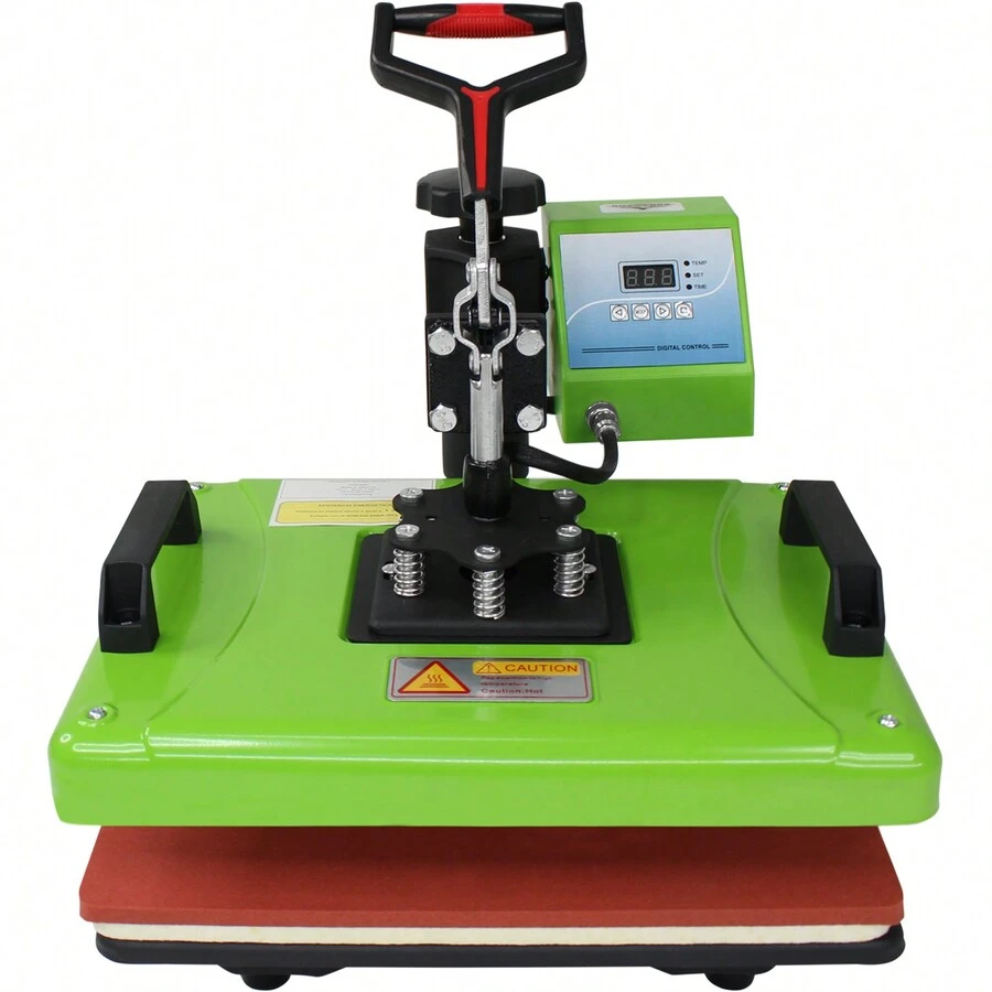 Kit Sublimacion 8 En 1 Plancha 30 X 40 Tazas Gorras Playeras - Verde - Ver 1